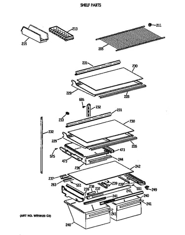 Shelf parts