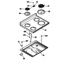 GE LEB316GR1AD cooktop diagram