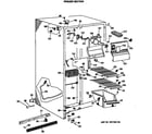 GE MSX22GRAAD freezer section diagram