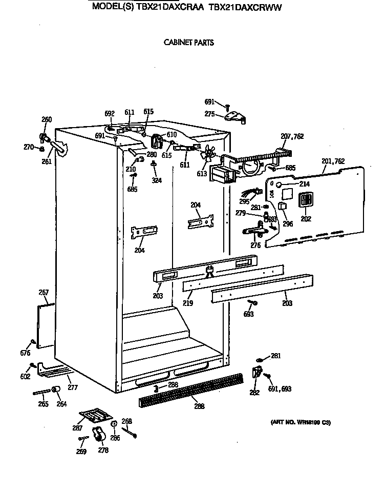 Cabinet parts