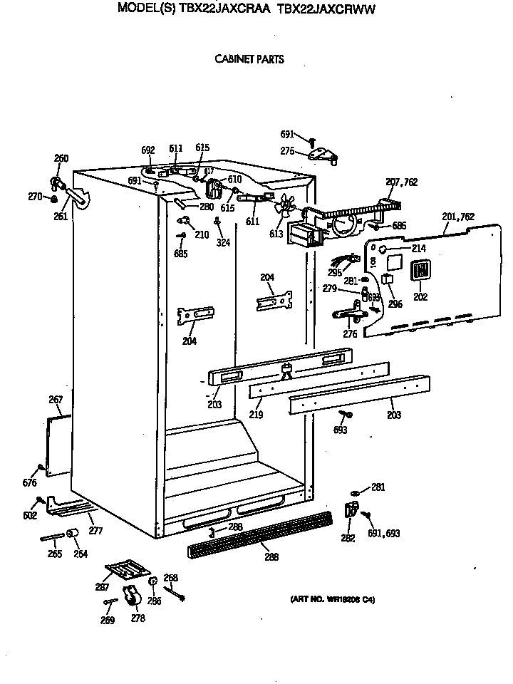 Cabinet parts