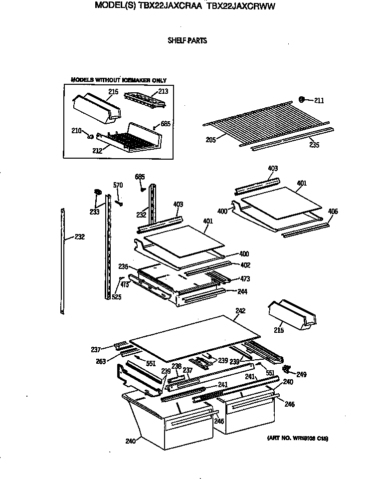 Shelf parts