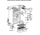 GE TBX16SYXDLWH cabinet diagram