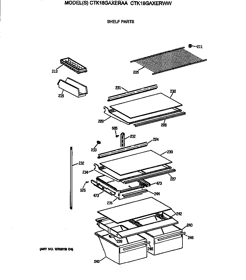 Shelf parts