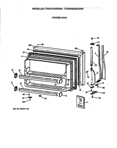 Freezer door