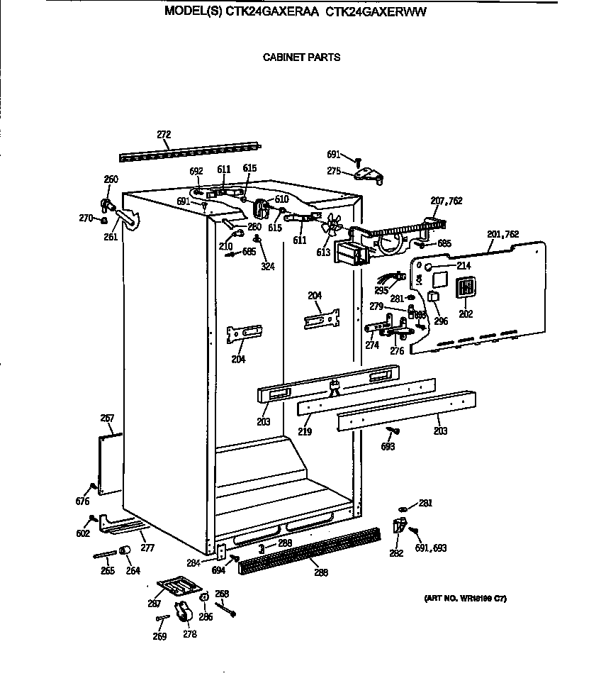 Cabinet parts