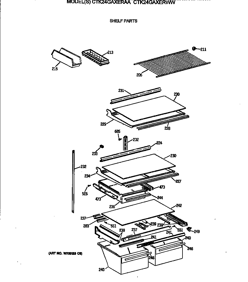 Shelf parts