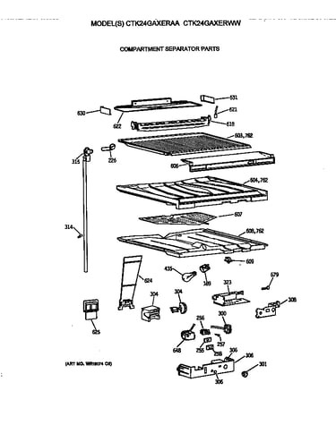 Compartment separator parts