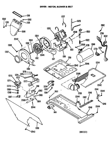 Dryer - motor, blower & belt