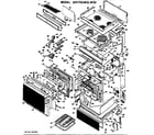 GE JHP75G*02 range assembly diagram