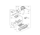 LG DLEX8377N panel drawer assy and guide assy diagram