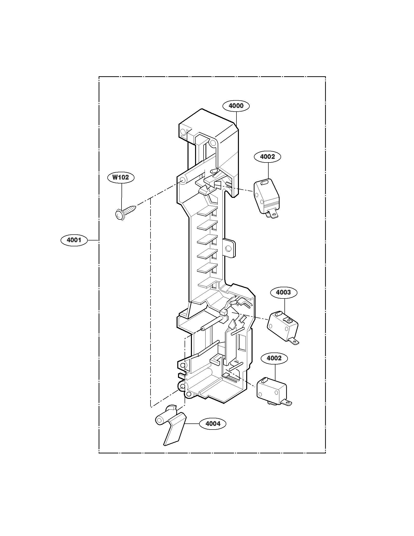 Latch board parts