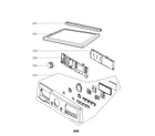 LG DLEX3001R control panel and plate assy parts diagram