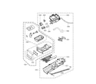 LG DLEX3001R panel drawer and guide assy parts diagram