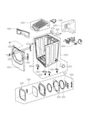 Cabinet and door assy parts