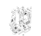 LG LFX25971ST/00 case parts diagram