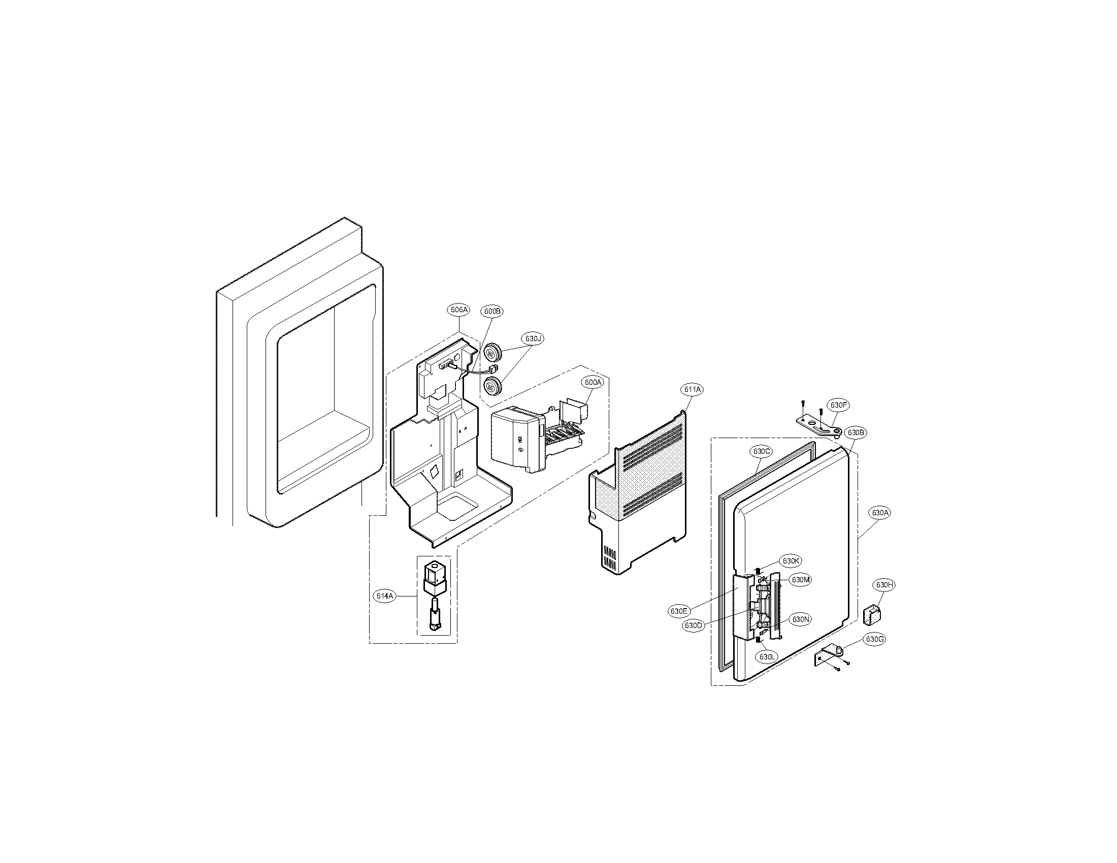 Ice maker and ice bank parts