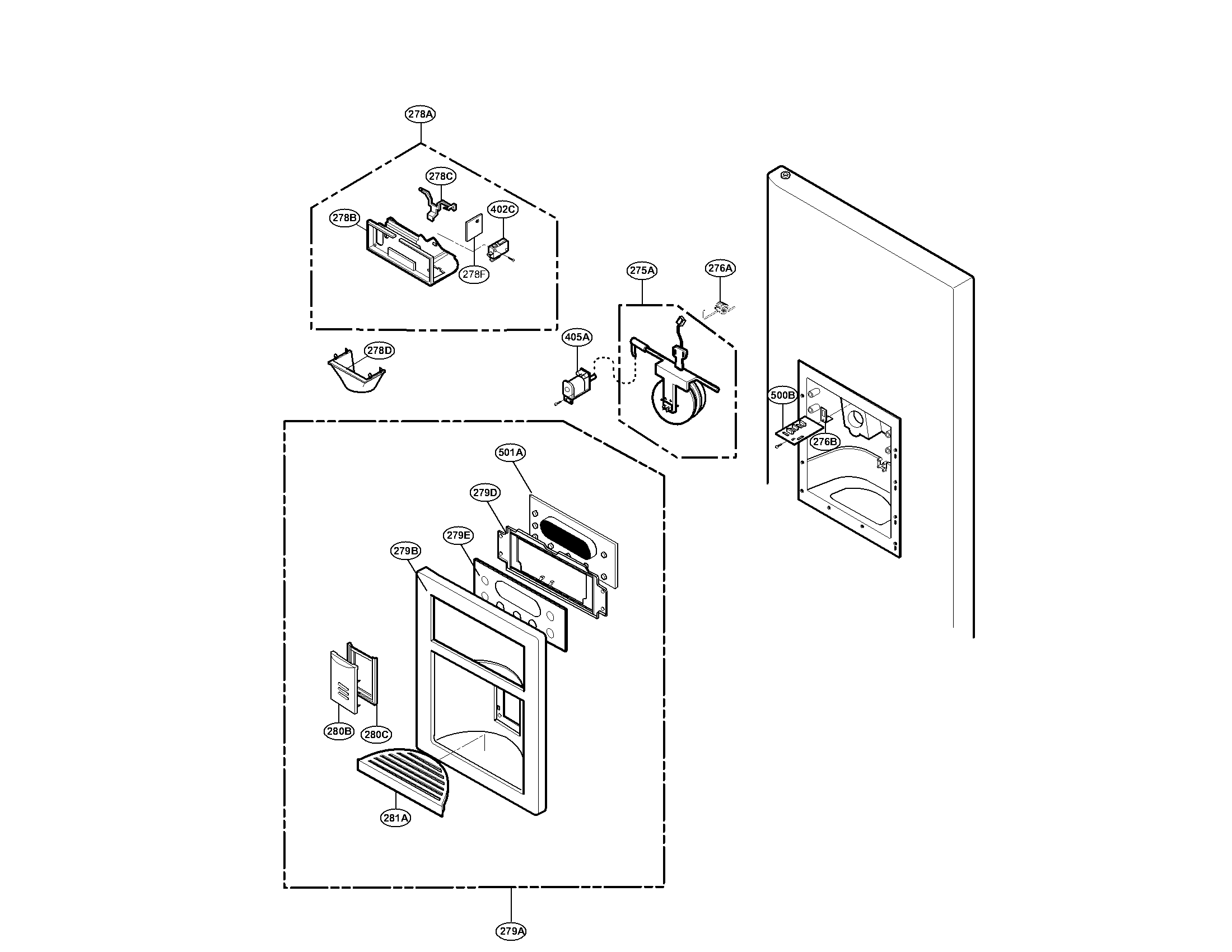 DISPENSER PARTS