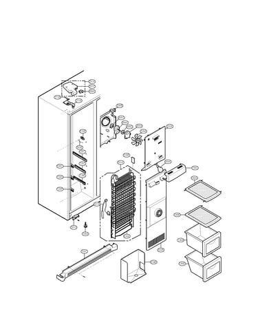 Freezer compartment parts