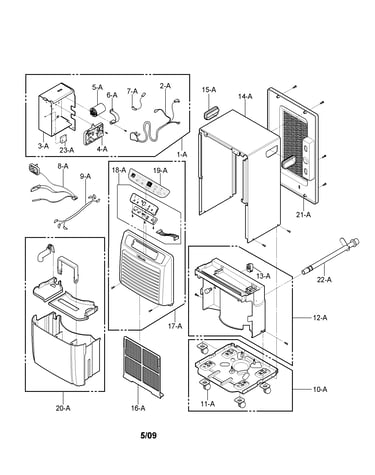 Outer case and control parts