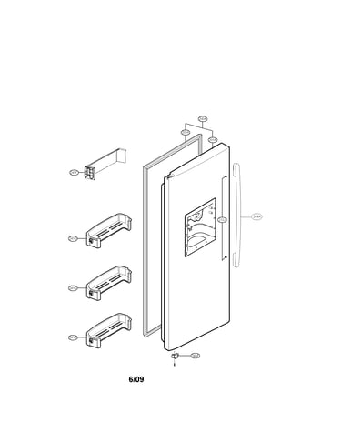 Freezer door parts