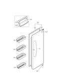 Refrigerator door parts