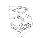 LG DLEX2801L control panel and plate assembly diagram
