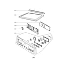 LG DLGX2802L control panel and plate assembly diagram