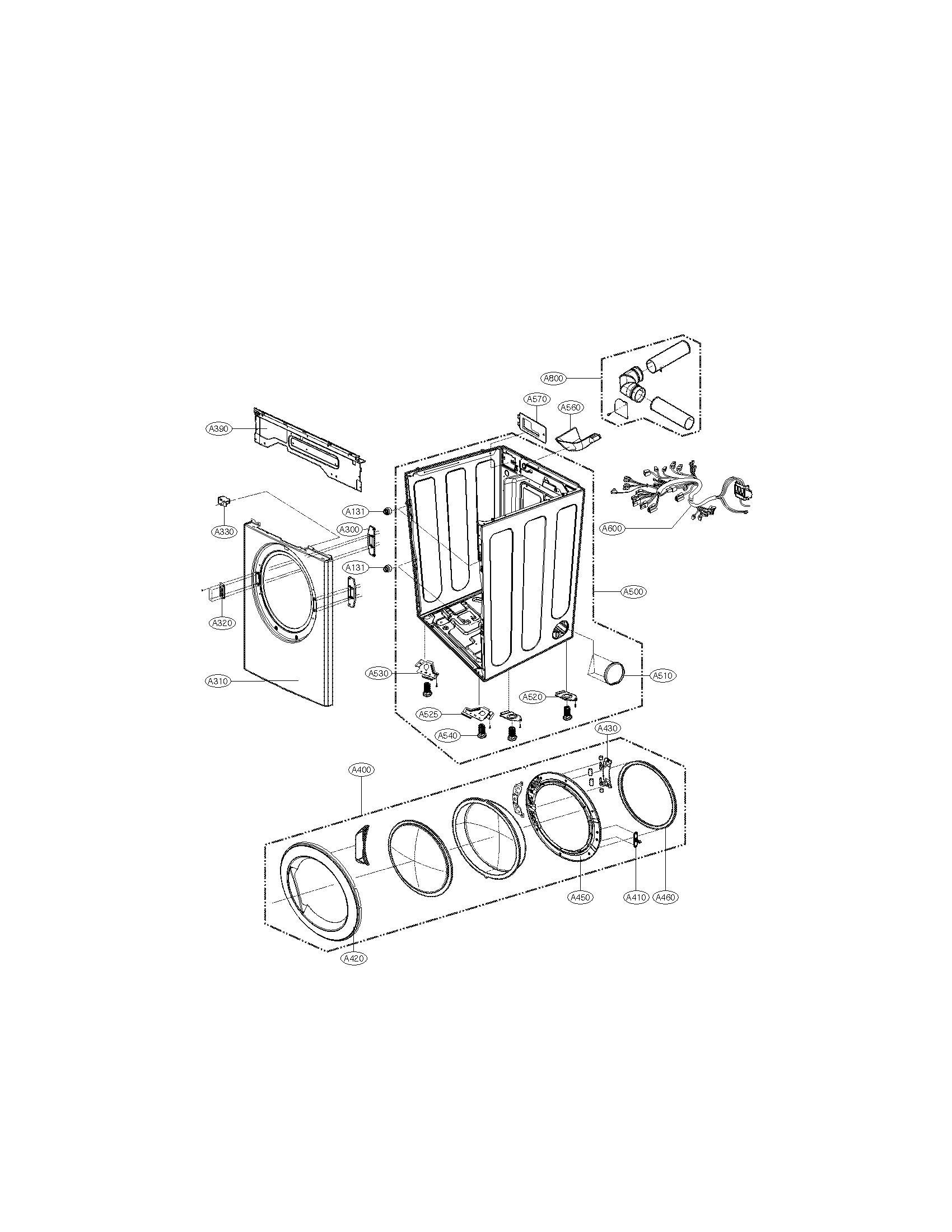 Cabinet and door parts
