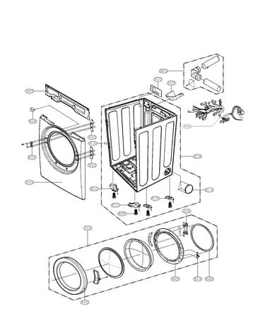 Cabinet and door parts