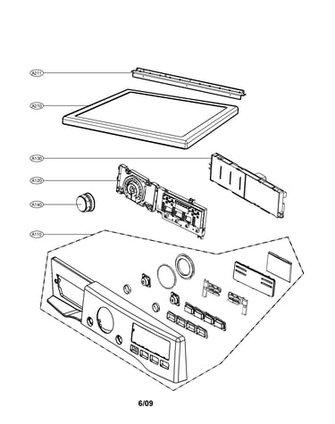 Control panel and plate parts
