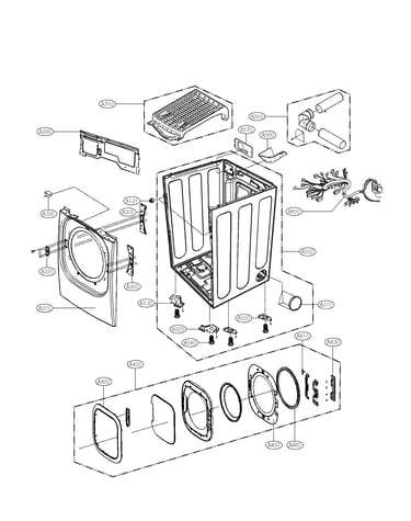 Cabinet and door parts