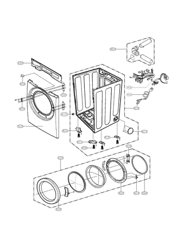 Cabinet and door parts