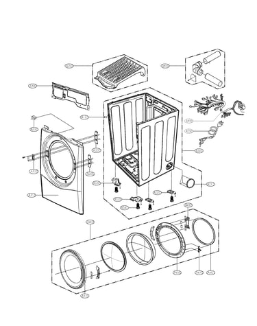 Cabinet and door parts