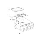 LG DLG2524W control panel and plate parts diagram