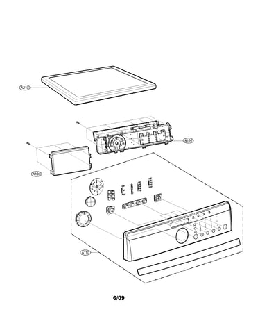 Control panel and plate parts