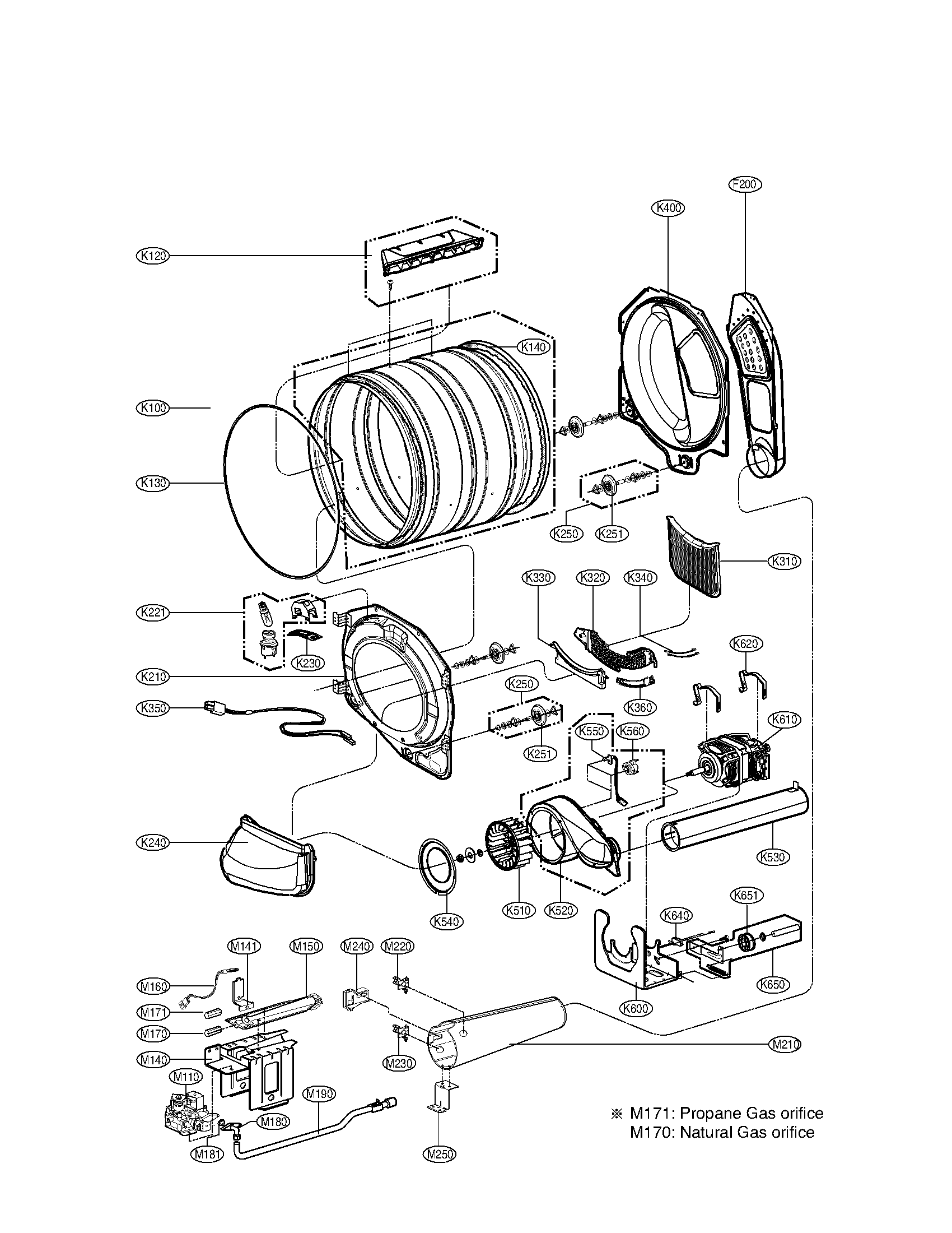 Drum and motor parts