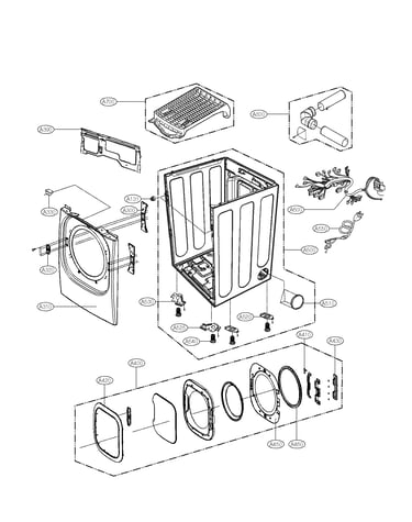 Cabinet and door parts