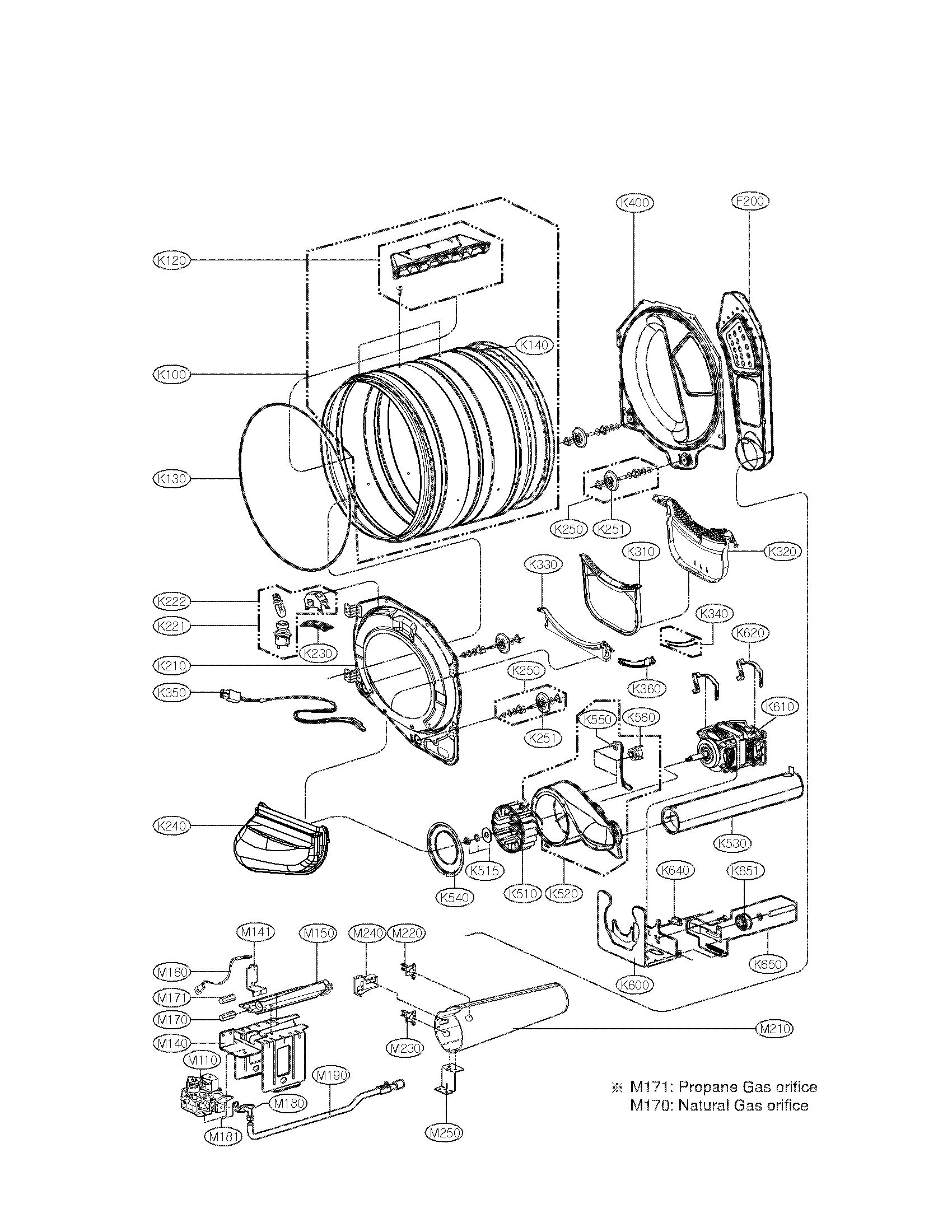 DRUM AND MOTOR PARTS