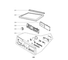 LG DLG2602W control panel and plate parts diagram