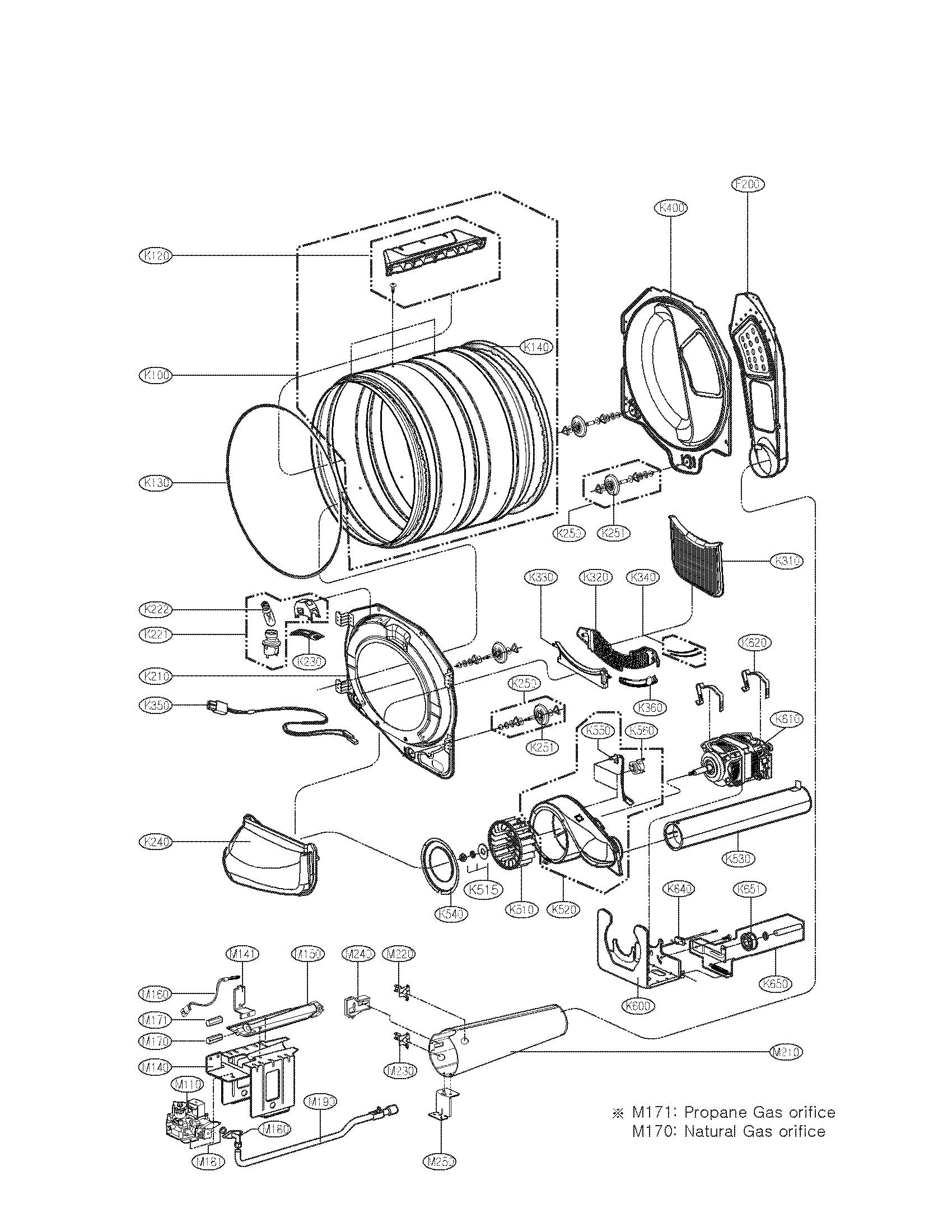 Drum and motor parts