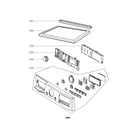 LG DLGX2802R control panel and plate parts diagram