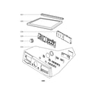 LG DLEX2801R control panel and plate parts diagram