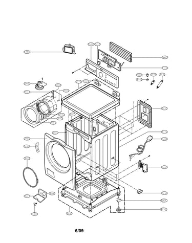 Cabinet and control panel parts