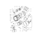 LG WM2601HR drum and tub parts diagram