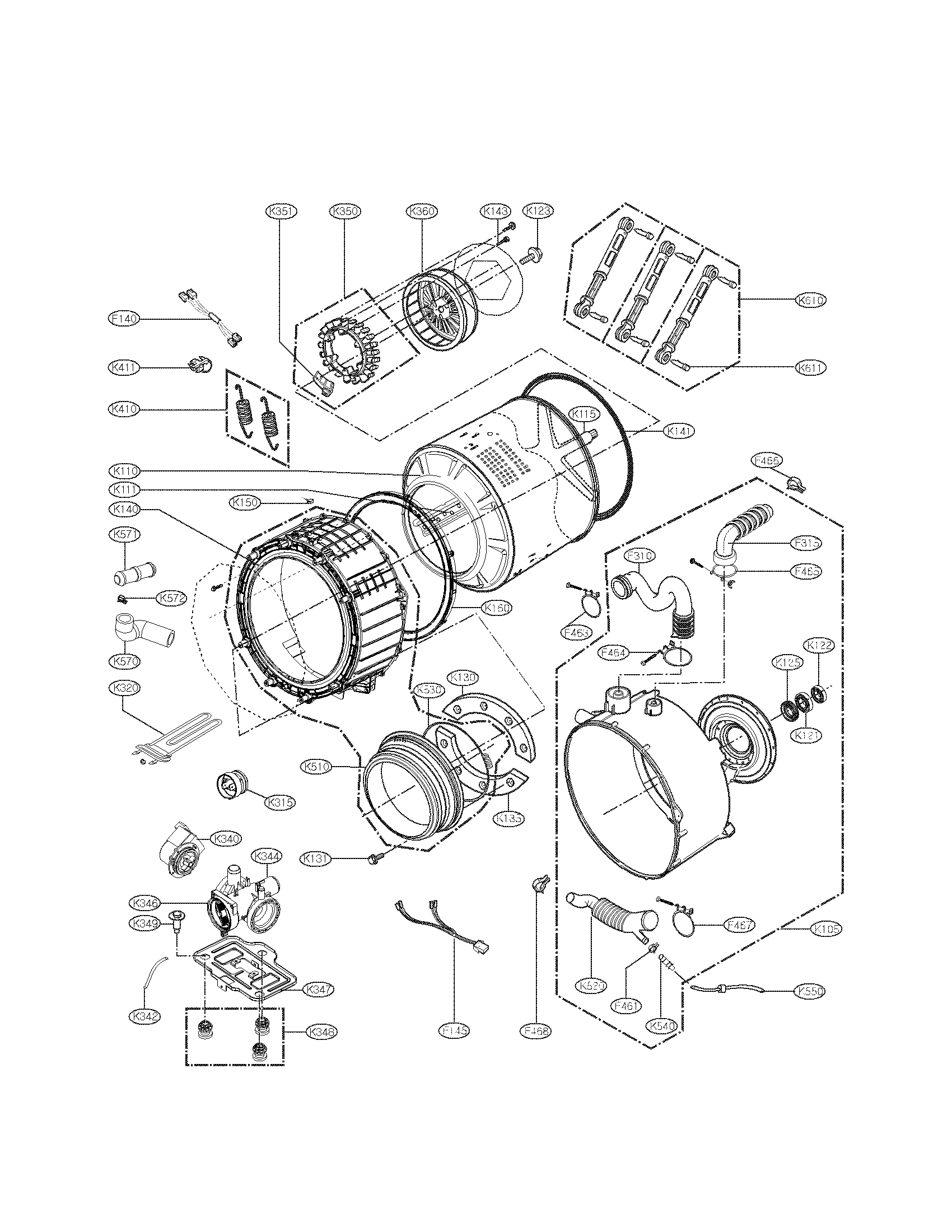 Drum and tub parts