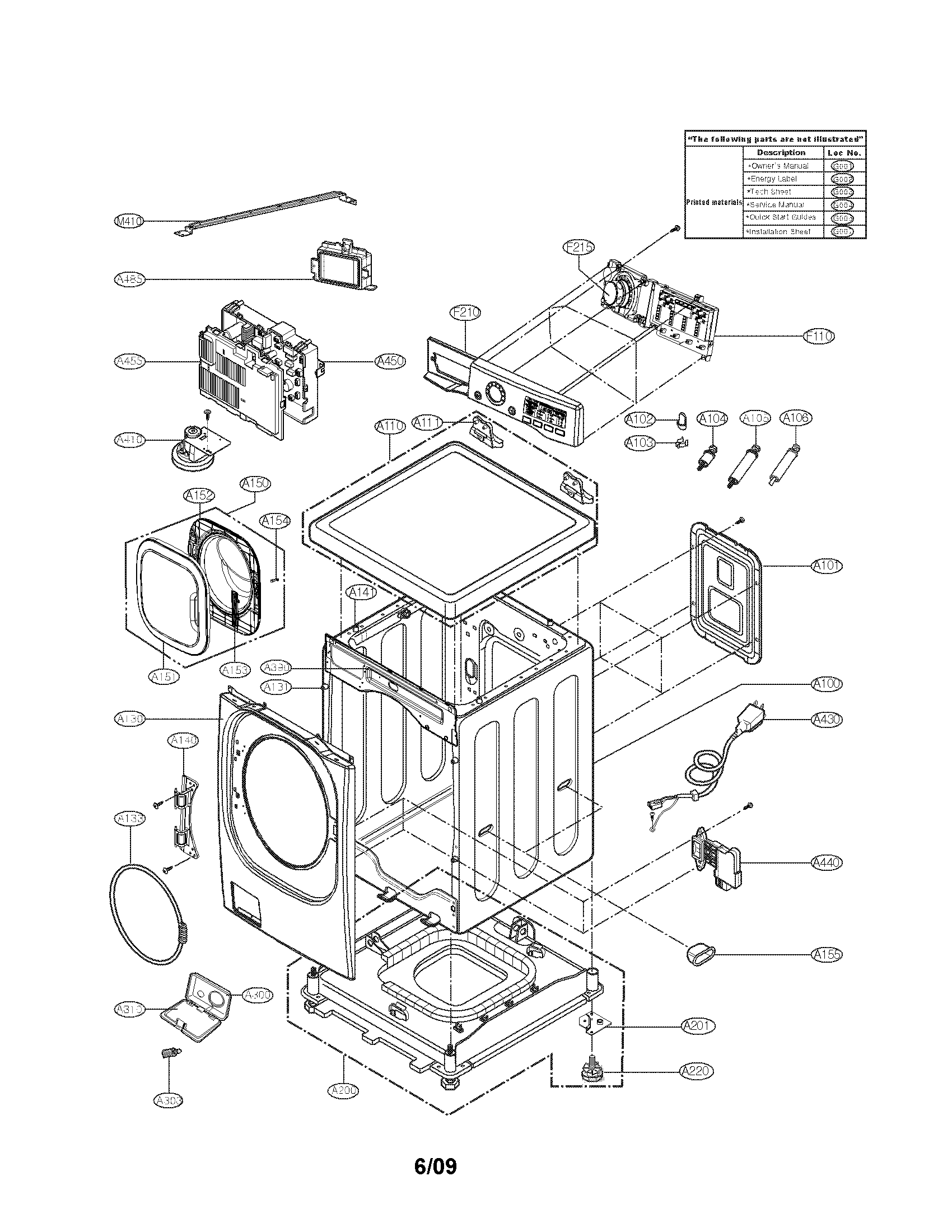 CABINET AND CONTROL PANEL PARTS