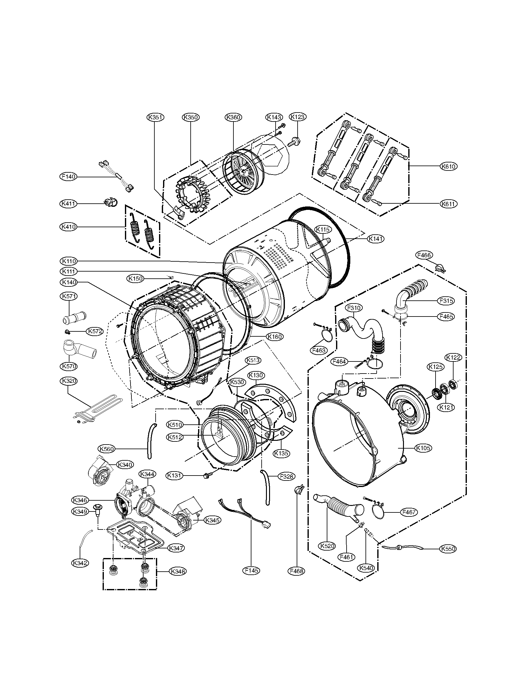 Drum and tub parts