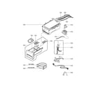 LG WM2801HRA dispenser parts diagram