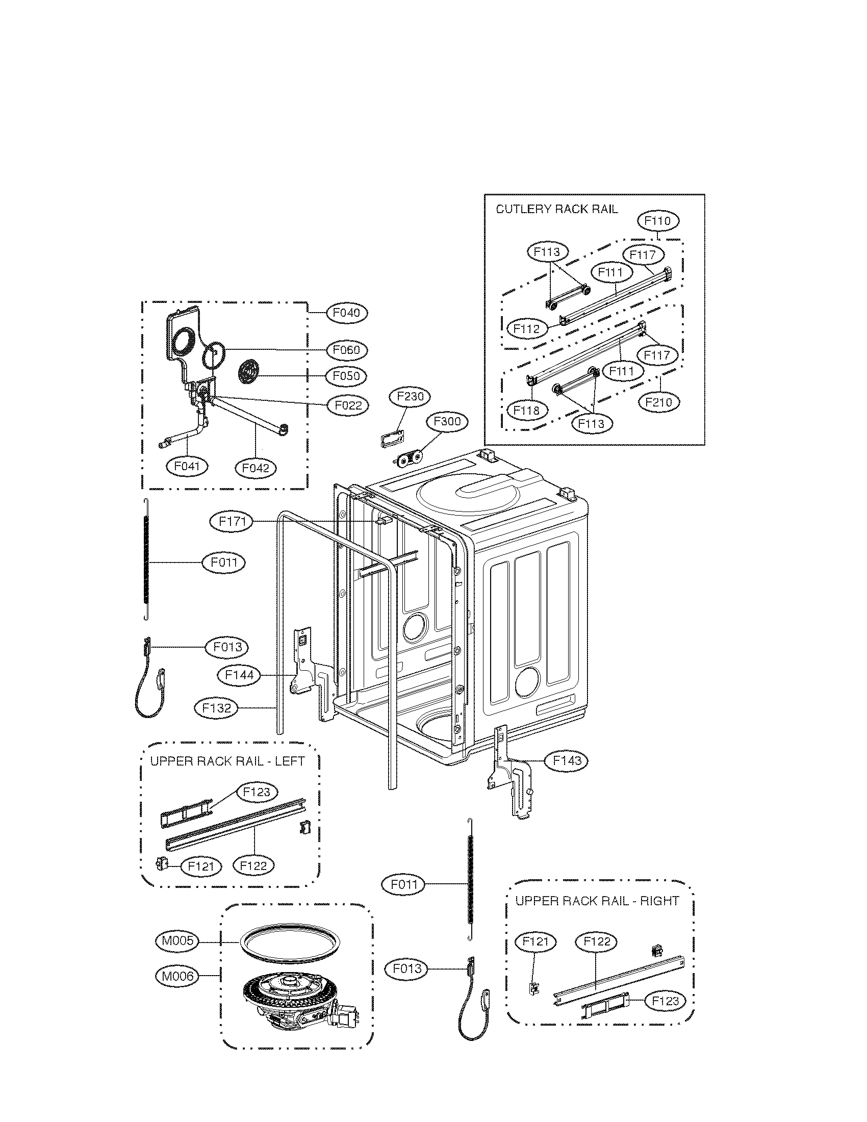 TUB ASSEMBLY PARTS